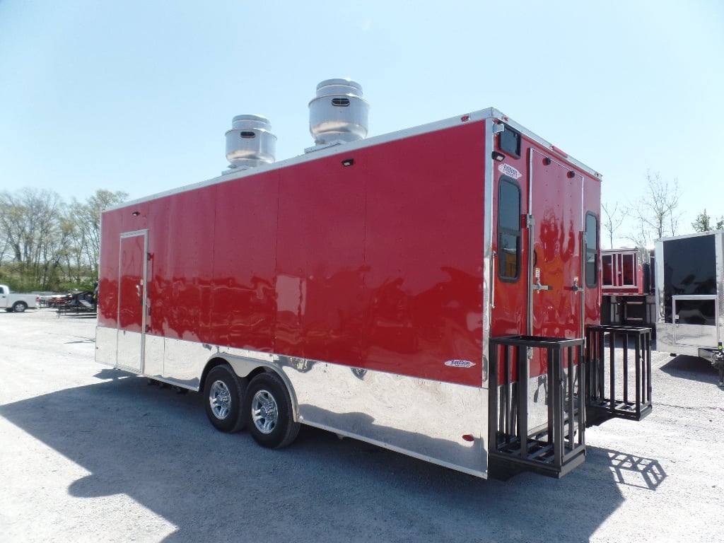 736-8.5-x-24-red-concession-food-trailer-4.jpg 8.5' x 24' Red Concession Food Trailer