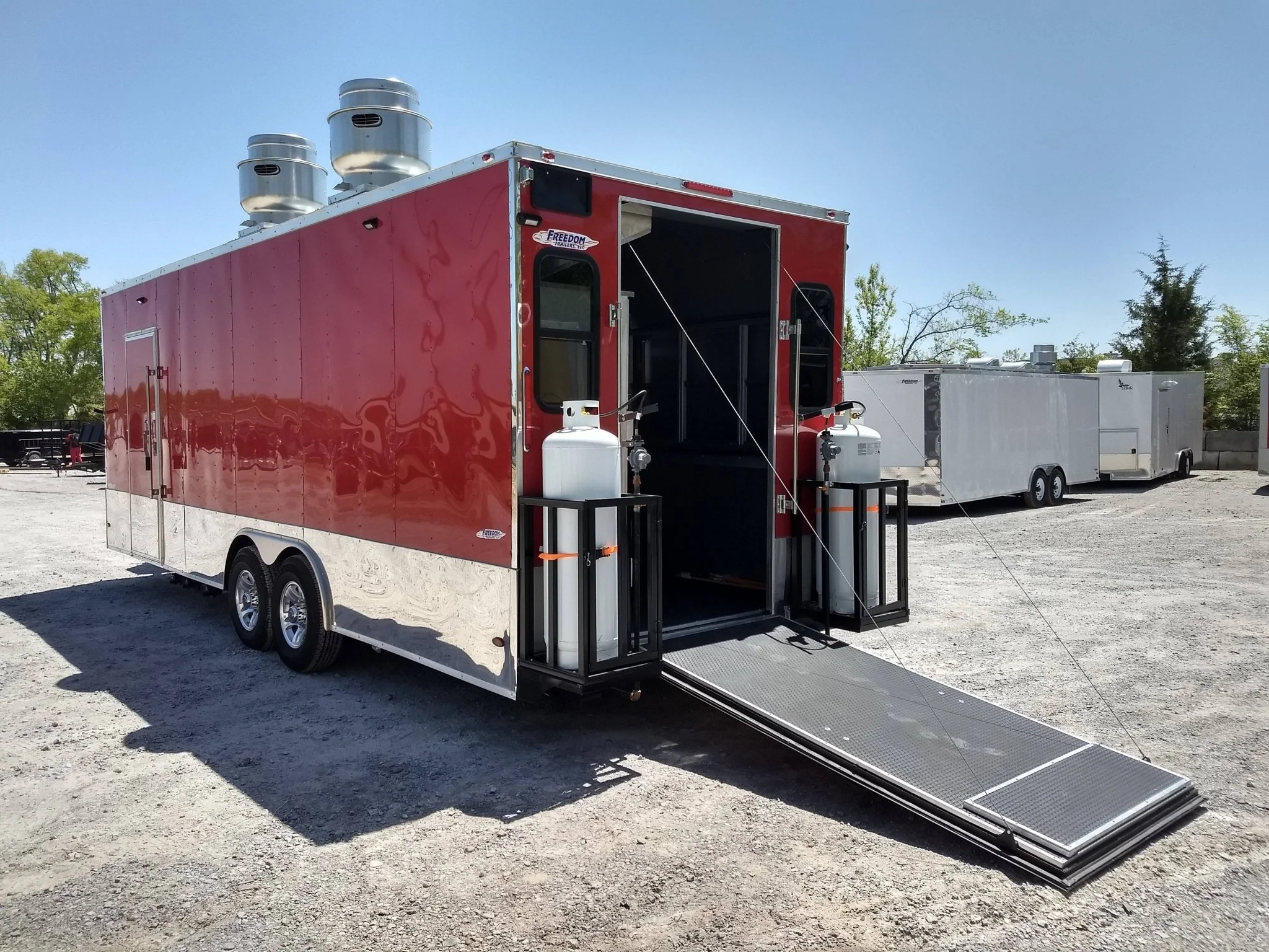 737-8.5-x-24-red-concession-food-trailer-with-appliances-4.webp 8.5' x 24' Red Concession Food Trailer With Appliances