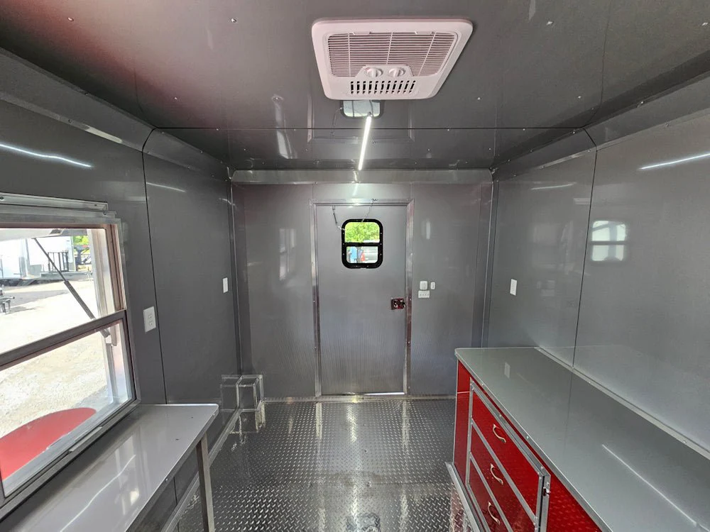 738-8.5-x-24-red-concession-trailer-with-12ft-porch-food-event-catering-17.webp 8.5' X 24' Red Concession Trailer With 12ft Porch Food Event Catering