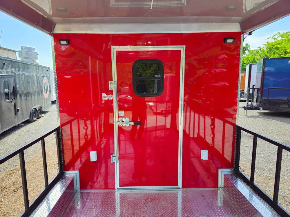 738-8.5-x-24-red-concession-trailer-with-12ft-porch-food-event-catering-24.webp 8.5' X 24' Red Concession Trailer With 12ft Porch Food Event Catering