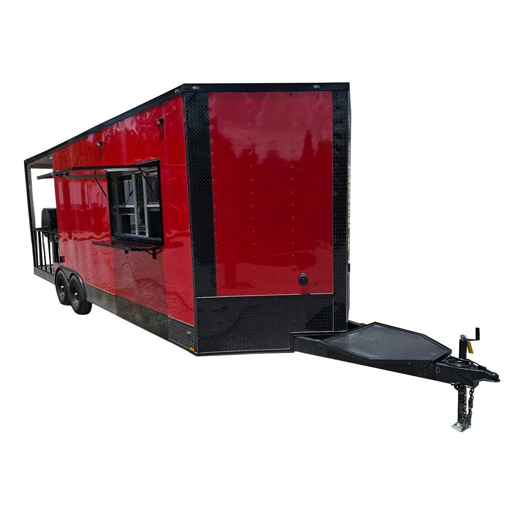 739-8.5-x-24-red-with-blackout-bbq-concession-trailer-with-8ft-porch-1.webp 8.5' X 24' Red With Blackout BBQ Concession Trailer With 8ft Porch