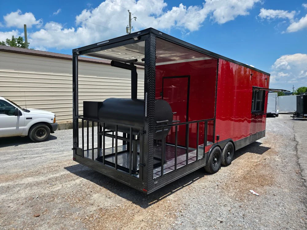 739-8.5-x-24-red-with-blackout-bbq-concession-trailer-with-8ft-porch-16.webp 8.5' X 24' Red With Blackout BBQ Concession Trailer With 8ft Porch