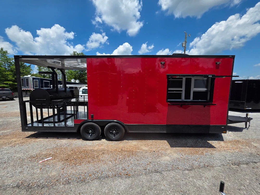 739-8.5-x-24-red-with-blackout-bbq-concession-trailer-with-8ft-porch-17.webp 8.5' X 24' Red With Blackout BBQ Concession Trailer With 8ft Porch