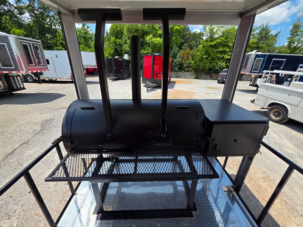 739-8.5-x-24-red-with-blackout-bbq-concession-trailer-with-8ft-porch-19.jpg 8.5' X 24' Red With Blackout BBQ Concession Trailer With 8ft Porch