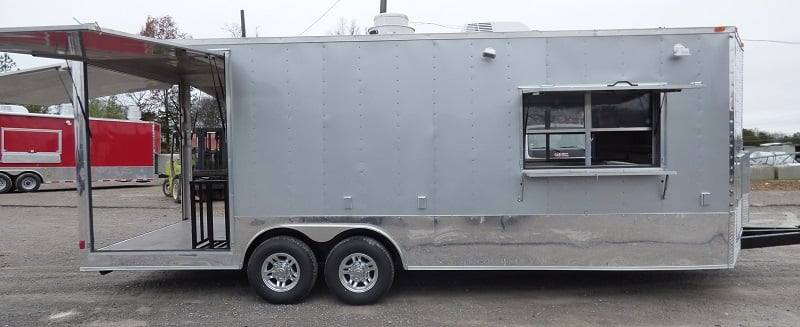 740-8.5-x-24-silver-frost-catering-event-concession-food-trailer-10.jpg 8.5' x 24' Silver Frost Catering Event Concession Food Trailer