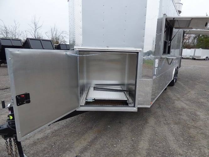740-8.5-x-24-silver-frost-catering-event-concession-food-trailer-9.jpg 8.5' x 24' Silver Frost Catering Event Concession Food Trailer