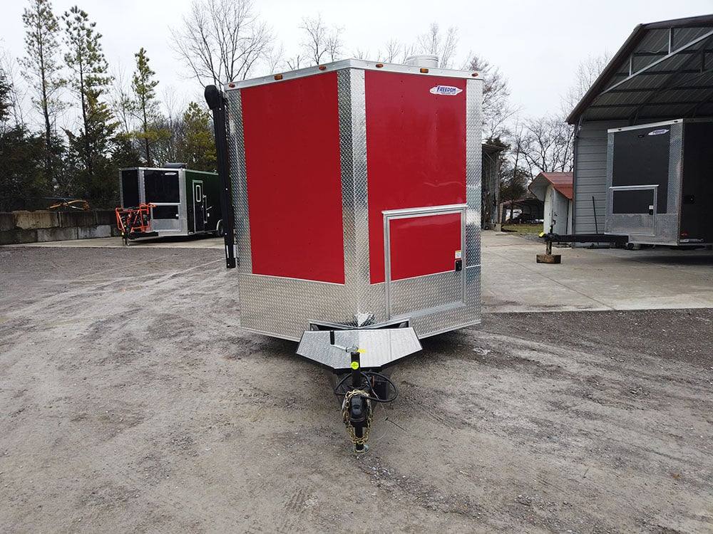 741-8.5-x-24-victory-red-bbq-porch-concession-food-trailer-12.jpg 8.5' x 24' Victory Red BBQ Porch Concession Food Trailer
