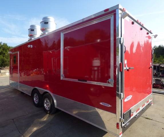 742-8.5-x-24-victory-red-event-vending-concession-food-trailer-16.jpg 8.5' x 24' Victory Red Event Vending Concession Food Trailer