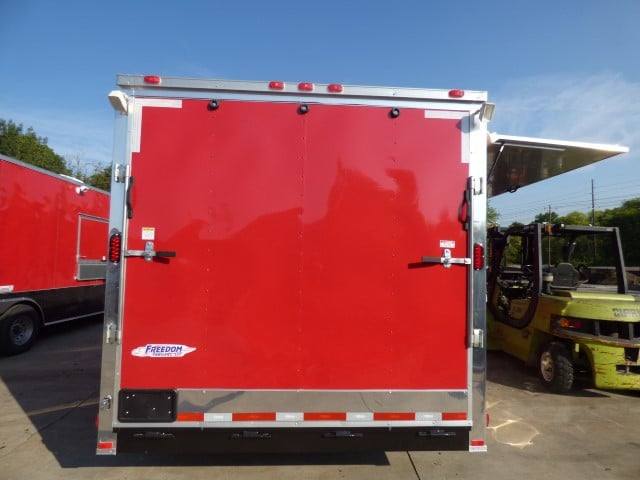 742-8.5-x-24-victory-red-event-vending-concession-food-trailer-17.jpg 8.5' x 24' Victory Red Event Vending Concession Food Trailer
