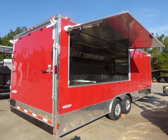 742-8.5-x-24-victory-red-event-vending-concession-food-trailer-19.jpg 8.5' x 24' Victory Red Event Vending Concession Food Trailer