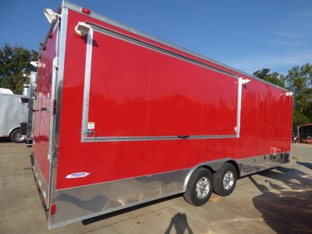 742-8.5-x-24-victory-red-event-vending-concession-food-trailer-20.jpg 8.5' x 24' Victory Red Event Vending Concession Food Trailer