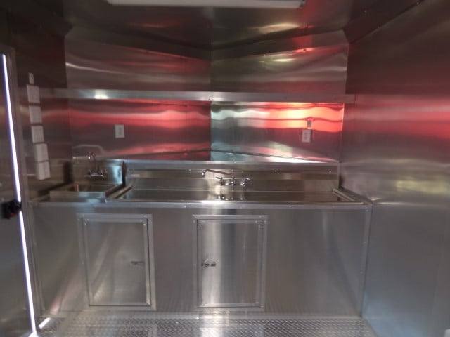 742-8.5-x-24-victory-red-event-vending-concession-food-trailer-21.jpg 8.5' x 24' Victory Red Event Vending Concession Food Trailer