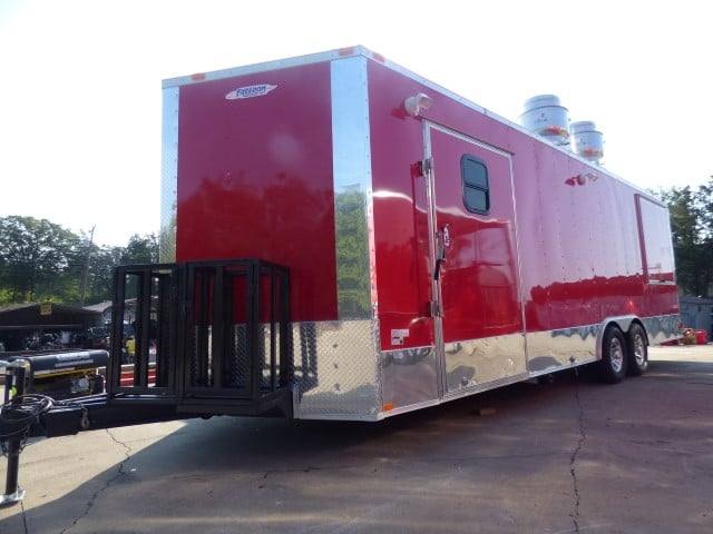 742-8.5-x-24-victory-red-event-vending-concession-food-trailer-28.jpg 8.5' x 24' Victory Red Event Vending Concession Food Trailer