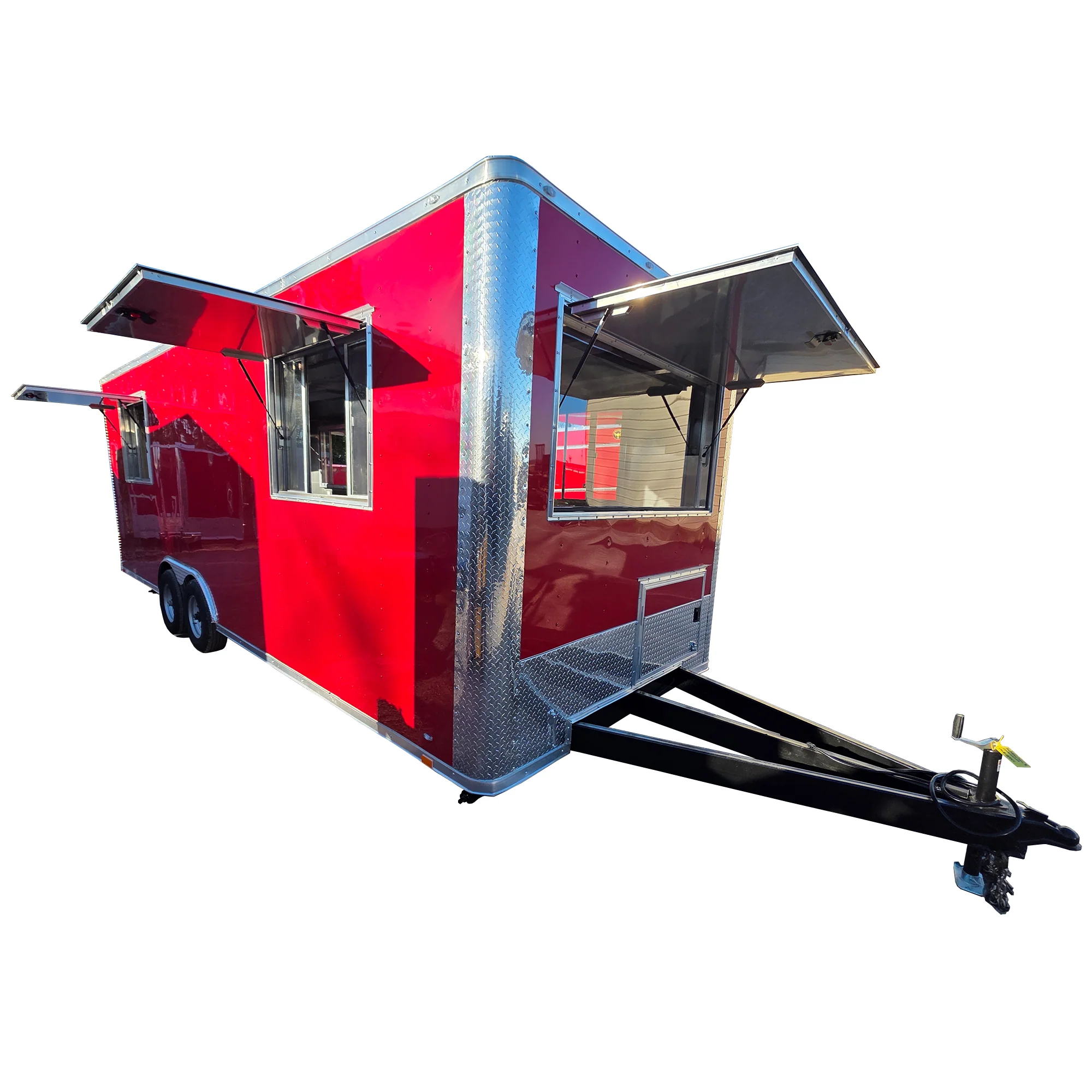 743-8.5-x-24-victory-red-oil-rig-operations-concession-trailer-1.webp 8.5' X 24' Victory Red Oil Rig Operations Concession Trailer
