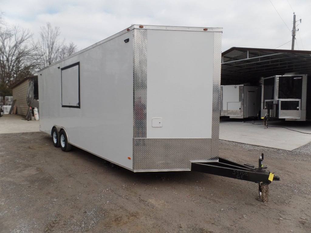 746-8.5-x-24-white-coffee-concession-food-trailer-5.jpg 8.5' x 24' White Coffee Concession Food Trailer