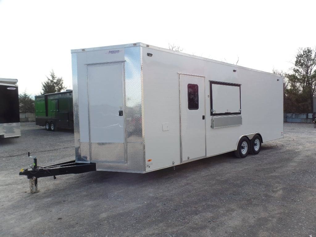 747-8.5-x-24-white-coffee-concession-food-trailer-with-appliances-22.jpg 8.5' x 24' White Coffee Concession Food Trailer With Appliances