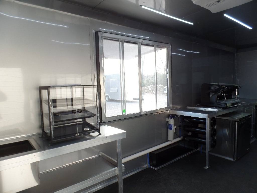 747-8.5-x-24-white-coffee-concession-food-trailer-with-appliances-3.jpg 8.5' x 24' White Coffee Concession Food Trailer With Appliances