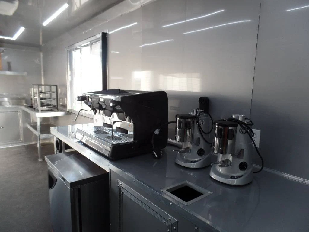 747-8.5-x-24-white-coffee-concession-food-trailer-with-appliances-5.webp 8.5' x 24' White Coffee Concession Food Trailer With Appliances