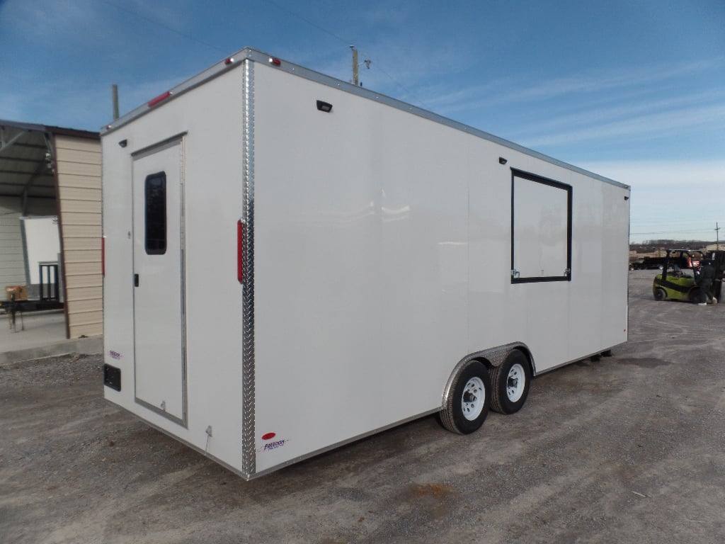 747-8.5-x-24-white-coffee-concession-food-trailer-with-appliances-6.jpg 8.5' x 24' White Coffee Concession Food Trailer With Appliances