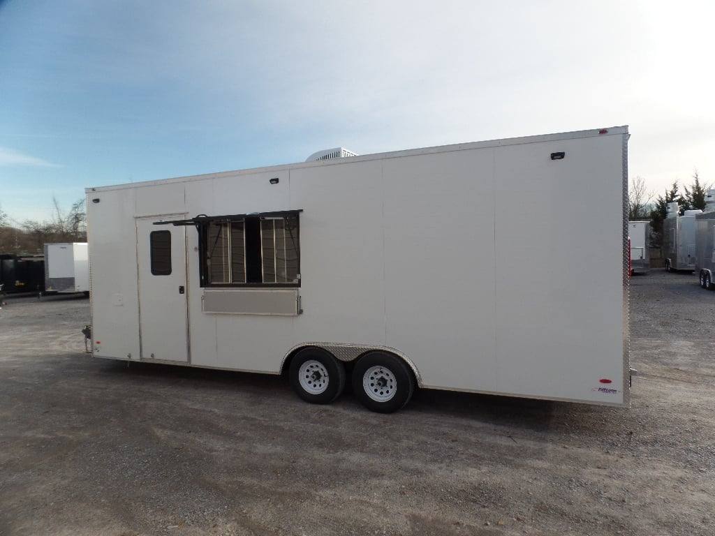 747-8.5-x-24-white-coffee-concession-food-trailer-with-appliances-7.jpg 8.5' x 24' White Coffee Concession Food Trailer With Appliances