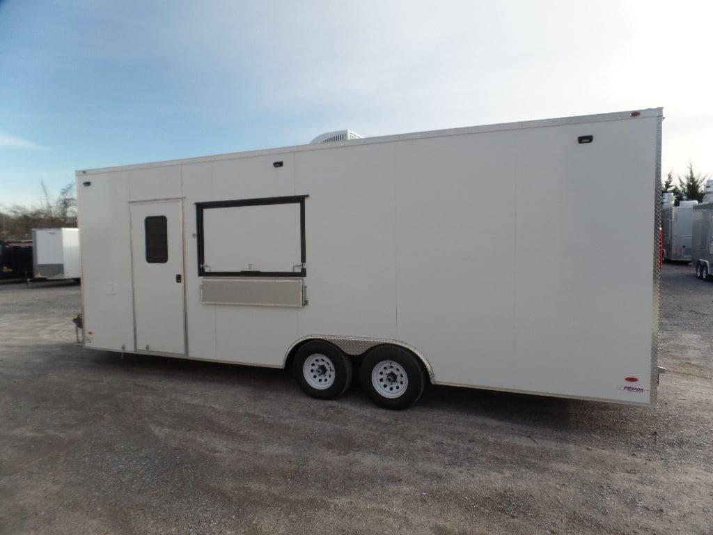 747-8.5-x-24-white-coffee-concession-food-trailer-with-appliances-9.jpg 8.5' x 24' White Coffee Concession Food Trailer With Appliances
