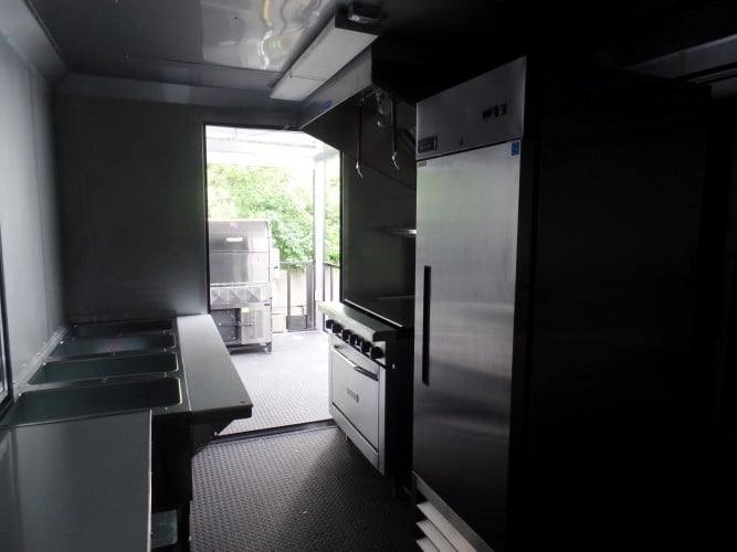 748-8.5-x-24-white-concession-bbq-food-trailer-with-appliances-12.jpg 8.5' x 24' White Concession BBQ Food Trailer With Appliances