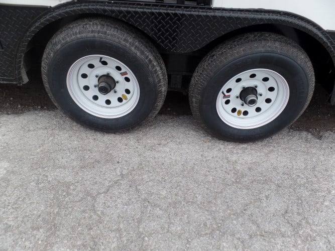 748-8.5-x-24-white-concession-bbq-food-trailer-with-appliances-18.jpg 8.5' x 24' White Concession BBQ Food Trailer With Appliances