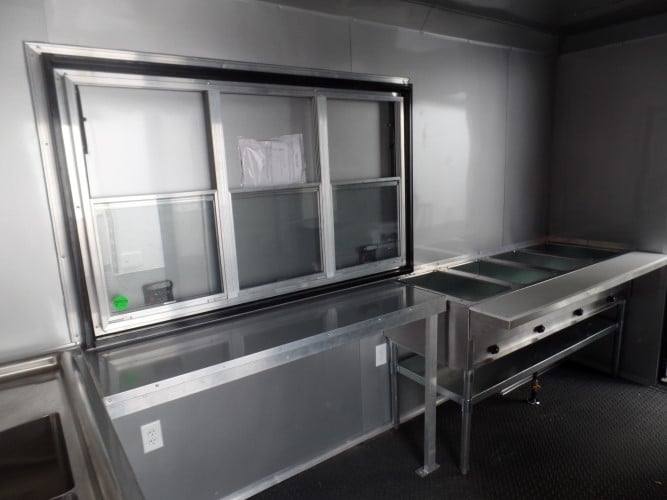 748-8.5-x-24-white-concession-bbq-food-trailer-with-appliances-26.jpg 8.5' x 24' White Concession BBQ Food Trailer With Appliances