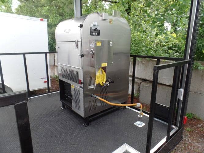 748-8.5-x-24-white-concession-bbq-food-trailer-with-appliances-4.jpg 8.5' x 24' White Concession BBQ Food Trailer With Appliances