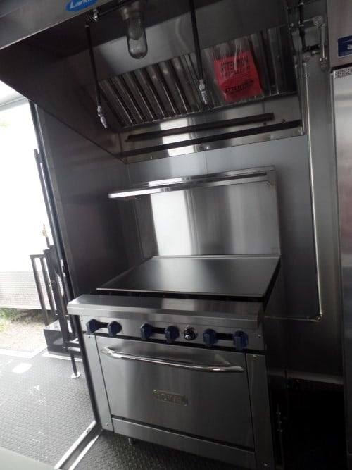748-8.5-x-24-white-concession-bbq-food-trailer-with-appliances-8.jpg 8.5' x 24' White Concession BBQ Food Trailer With Appliances