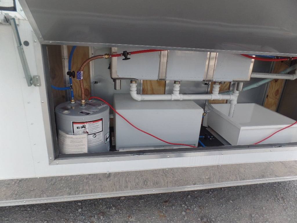 749-8.5-x-24-white-concession-food-catering-trailer-with-appliances-15.jpg 8.5' x 24' White Concession Food Catering Trailer With Appliances