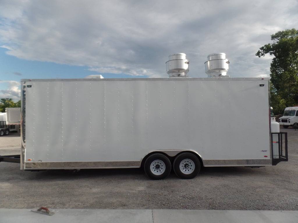 749-8.5-x-24-white-concession-food-catering-trailer-with-appliances-21.jpg 8.5' x 24' White Concession Food Catering Trailer With Appliances