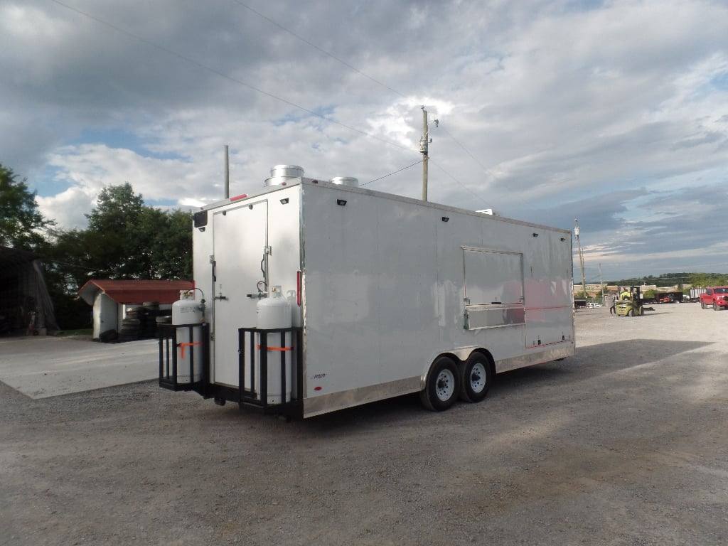 749-8.5-x-24-white-concession-food-catering-trailer-with-appliances-22.jpg 8.5' x 24' White Concession Food Catering Trailer With Appliances