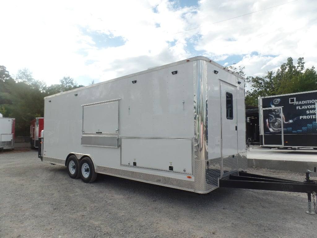 749-8.5-x-24-white-concession-food-catering-trailer-with-appliances-25.jpg 8.5' x 24' White Concession Food Catering Trailer With Appliances