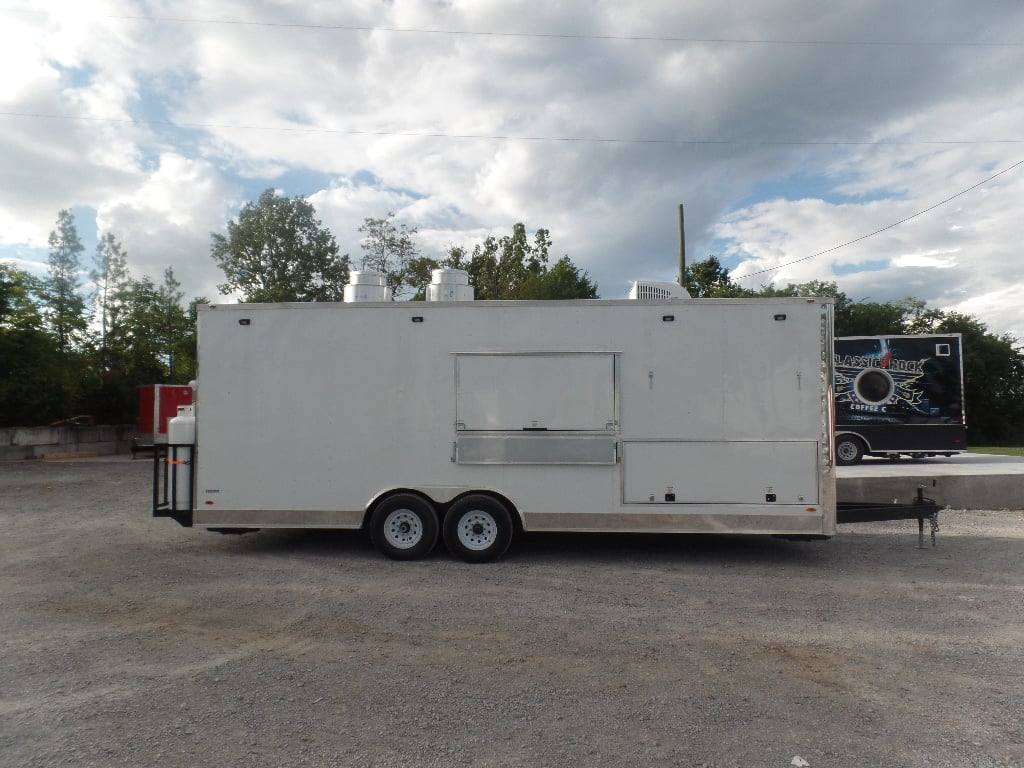 749-8.5-x-24-white-concession-food-catering-trailer-with-appliances-29.jpg 8.5' x 24' White Concession Food Catering Trailer With Appliances