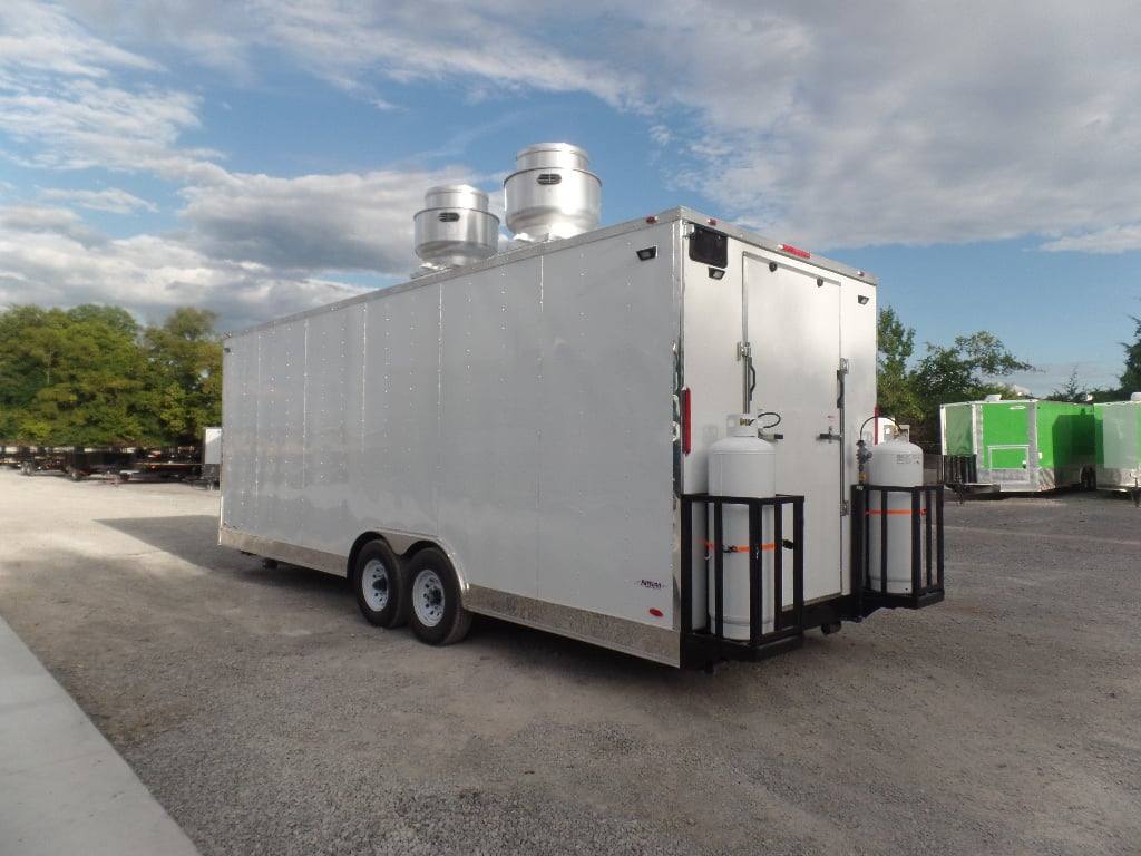 749-8.5-x-24-white-concession-food-catering-trailer-with-appliances-5.jpg 8.5' x 24' White Concession Food Catering Trailer With Appliances
