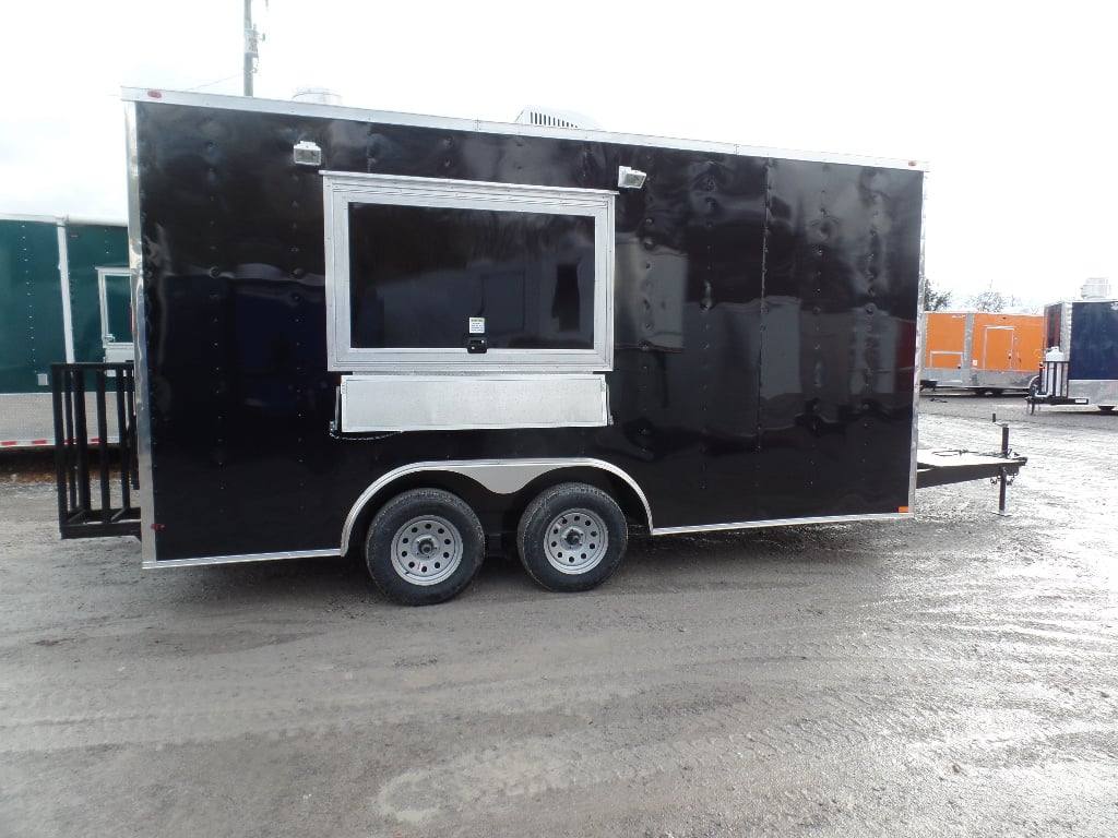 75-8.5-x-16-black-catering-event-concession-food-trailer-11.jpg 8.5' x 16' Black Catering Event Concession Food Trailer