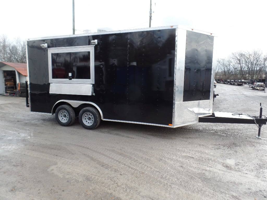 75-8.5-x-16-black-catering-event-concession-food-trailer-2.jpg 8.5' x 16' Black Catering Event Concession Food Trailer