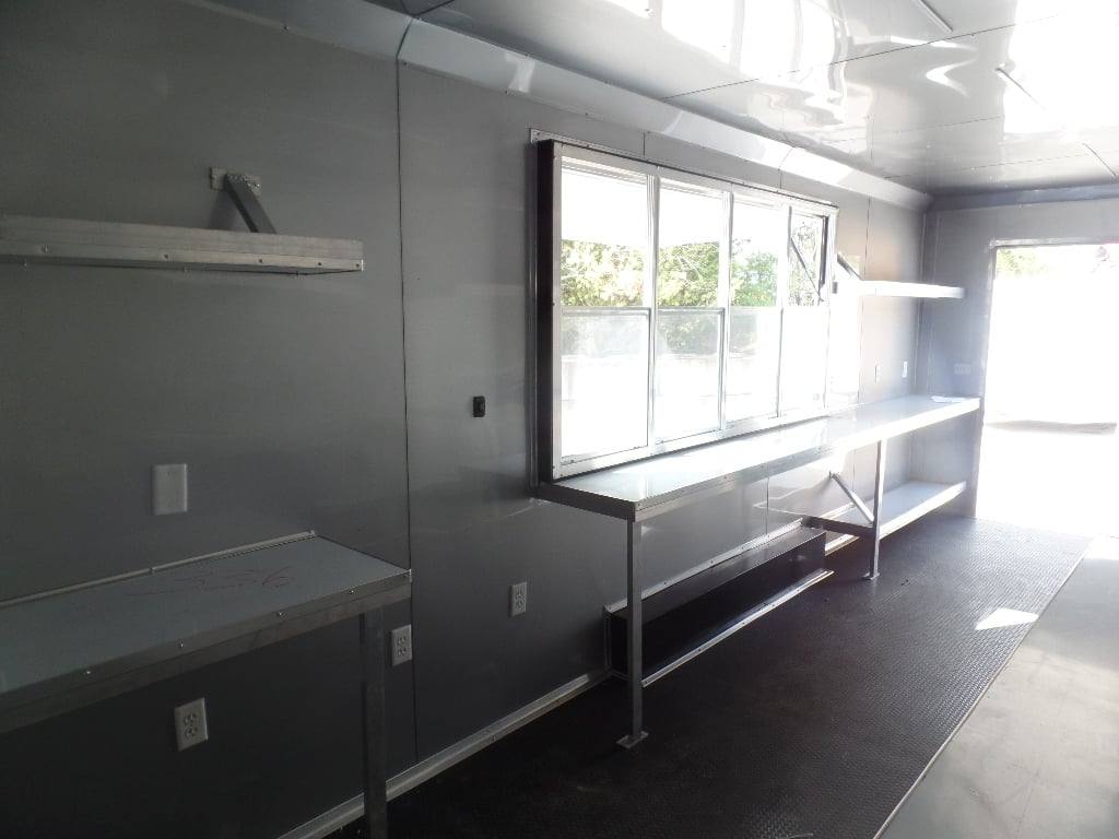 750-8.5-x-24-white-concession-food-event-trailer-7.jpg 8.5' x 24' White Concession Food Event Trailer