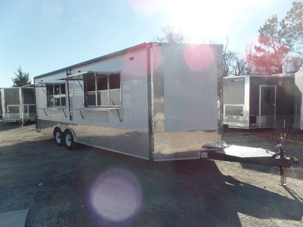 751-8.5-x-24-white-concession-food-trailer-1.jpg 8.5' x 24' White Concession Food Trailer