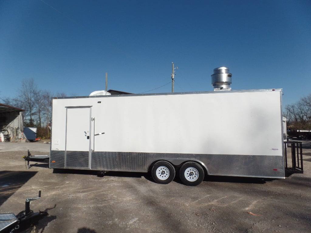 751-8.5-x-24-white-concession-food-trailer-2.jpg 8.5' x 24' White Concession Food Trailer