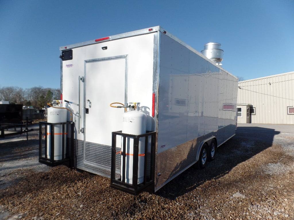753-8.5-x-24-white-concession-food-trailer-with-appliances-4.jpg 8.5' x 24' White Concession Food Trailer With Appliances