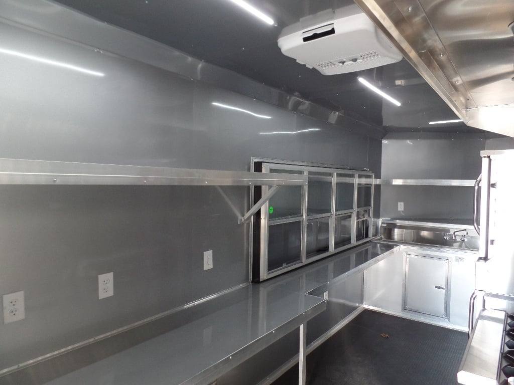 753-8.5-x-24-white-concession-food-trailer-with-appliances-5.jpg 8.5' x 24' White Concession Food Trailer With Appliances