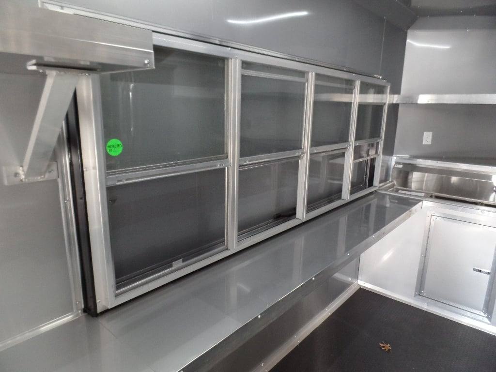 753-8.5-x-24-white-concession-food-trailer-with-appliances-7.jpg 8.5' x 24' White Concession Food Trailer With Appliances