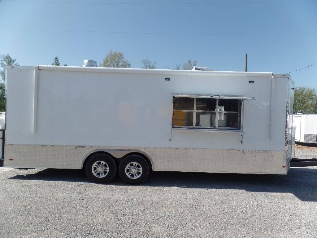 754-8.5-x-24-white-concession-food-trailer-with-appliances-17.jpg 8.5' x 24' White Concession Food Trailer With Appliances