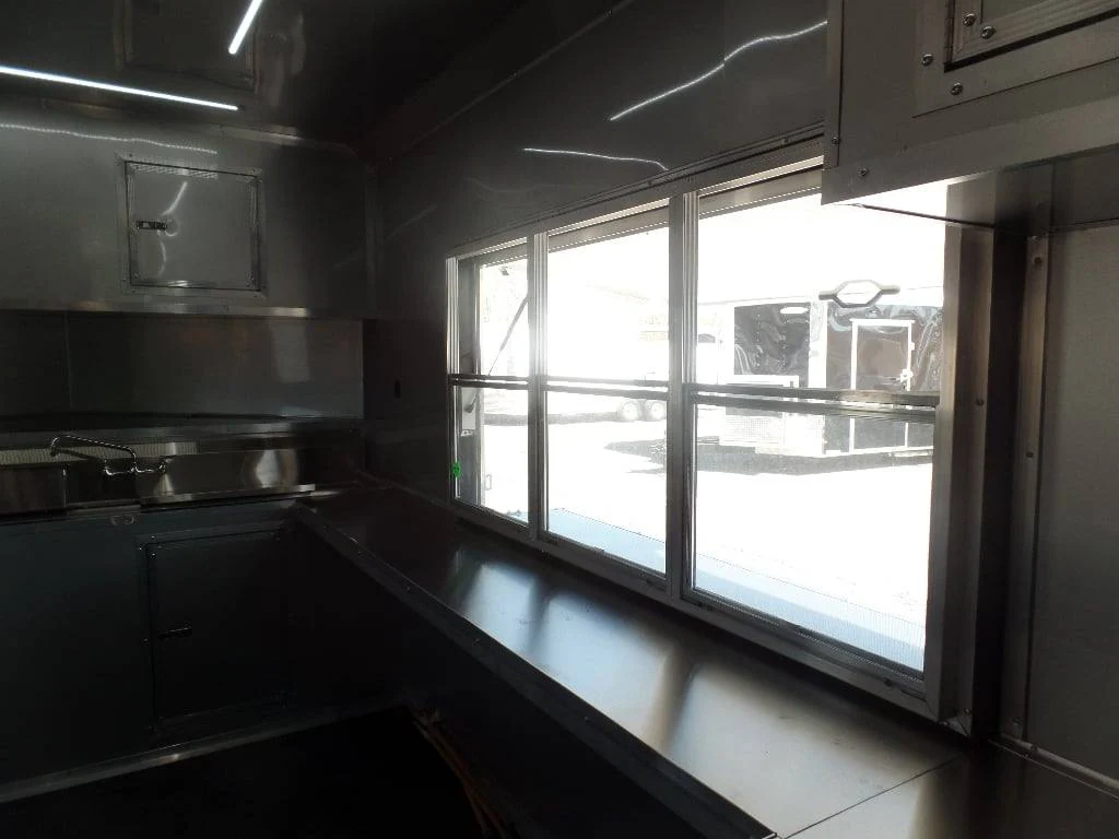754-8.5-x-24-white-concession-food-trailer-with-appliances-2.webp 8.5' x 24' White Concession Food Trailer With Appliances