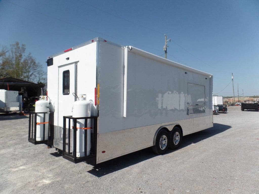 754-8.5-x-24-white-concession-food-trailer-with-appliances-21.jpg 8.5' x 24' White Concession Food Trailer With Appliances