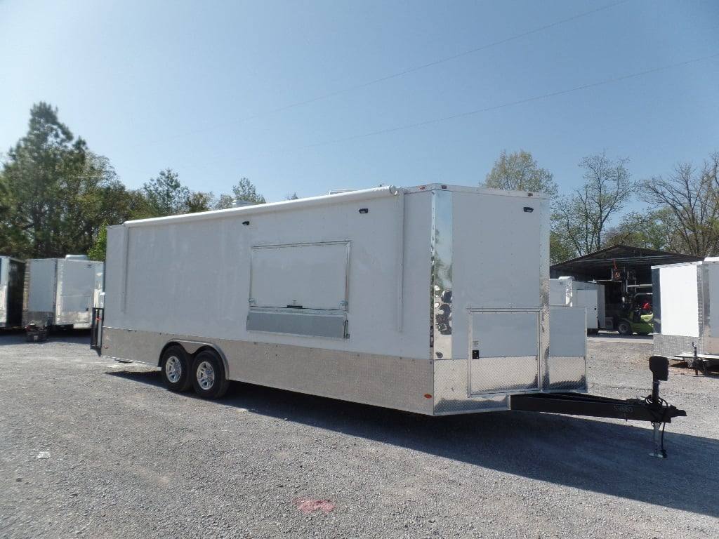 754-8.5-x-24-white-concession-food-trailer-with-appliances-8.jpg 8.5' x 24' White Concession Food Trailer With Appliances