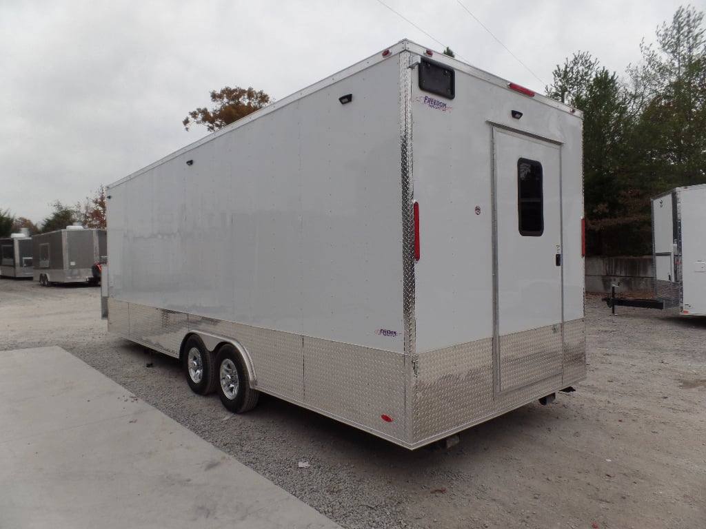 755-8.5-x-24-white-concession-food-trailer-with-appliances-14.jpg 8.5' x 24' White Concession Food Trailer With Appliances