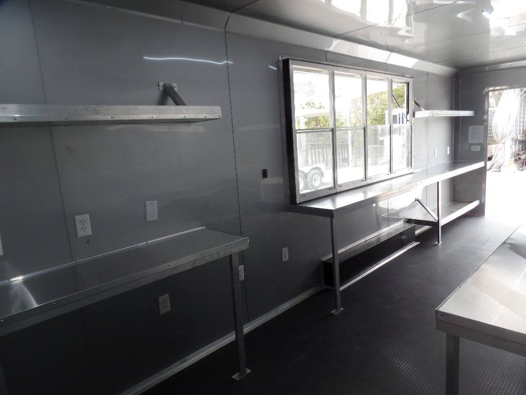 755-8.5-x-24-white-concession-food-trailer-with-appliances-21.jpg 8.5' x 24' White Concession Food Trailer With Appliances